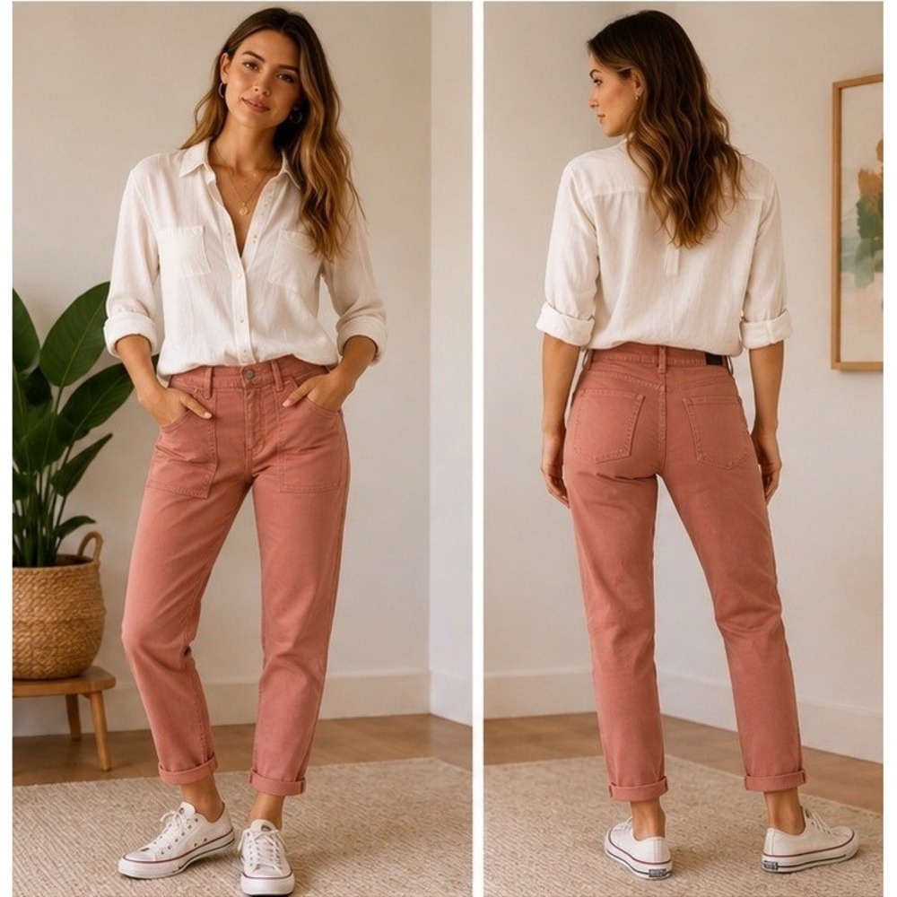 Citizens of Humanity Leah Pant size 26  Utility Cargo Slim Crop 1516-440